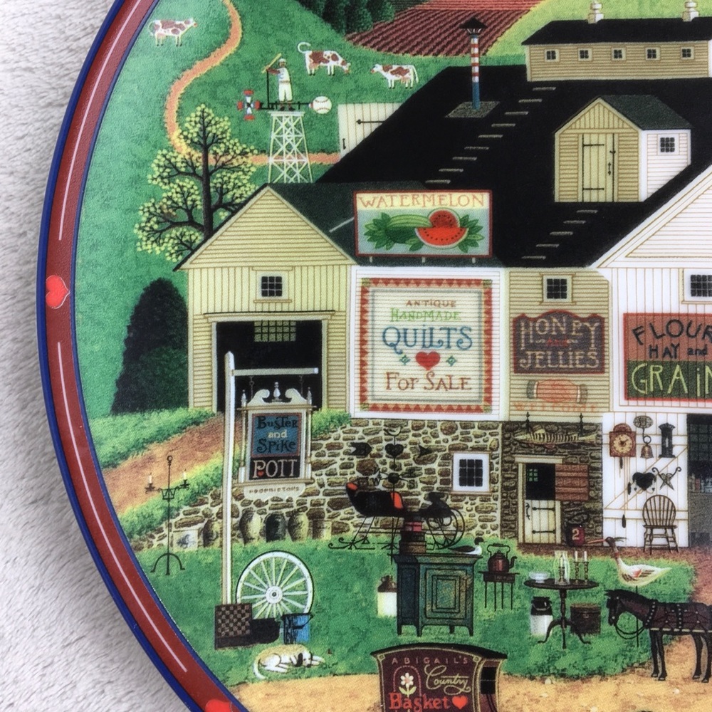 Vintage CHARLES WYSOCKI Peppercricket Farms Plate - Picture 3 of 10
